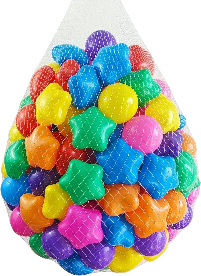 Beauenty Ball Pit Balls for Toddlers - BPA Free Crush Proof Plastic Toy Balls, Pack of 100 (Rainbow) - Image 2